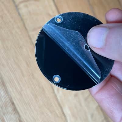 vintage 2003 Gibson Custom Shop NOS reissue Les Paul switch cavity black single-ply backplate control plate image 3