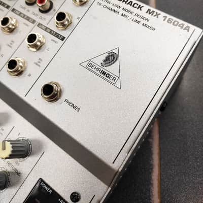 Behringer Eurorack MX1604A 16-Channel Mic / Line Mixer 2000s - Silver image 10