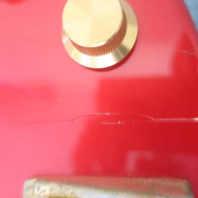 Vintage 1995 Fender Contemporary Precision Bass Lyte Standard MIJ Red With Soft Case Great Bass! image 13
