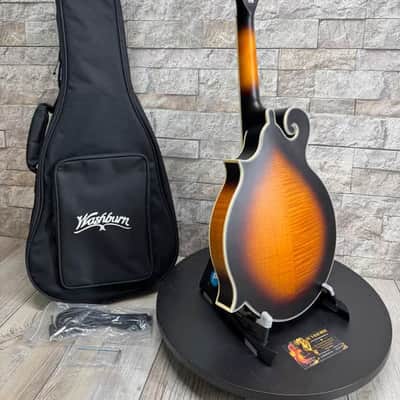 Washburn #M3SEBRK F-Style Solid Top Mandolin With Pickup, Satin image 3
