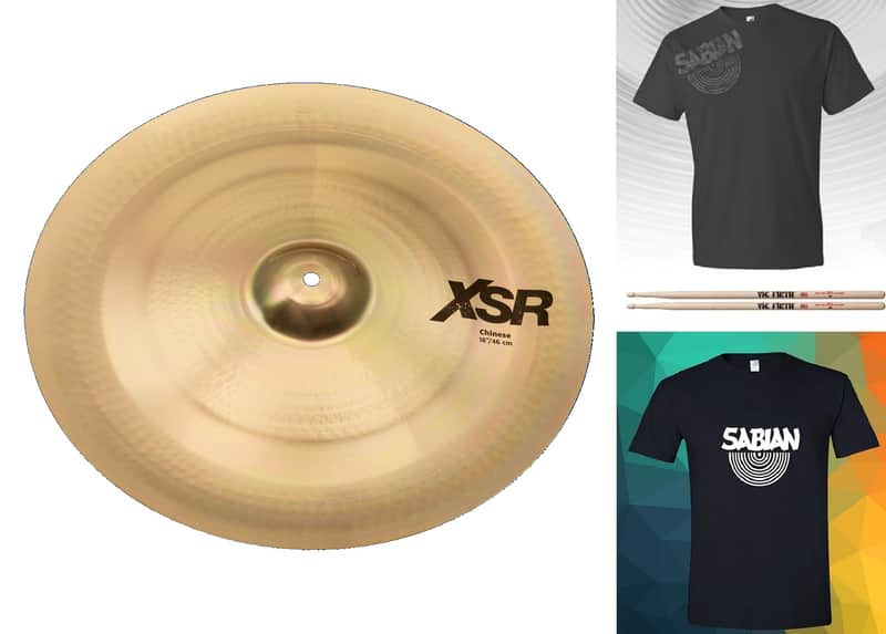 Sabian 18" XSR Chinese Cymbal | XSR1816B | B20 Bronze | China/Trash/Splash/Effects | Made in Canada | Authorized Dealer image 1
