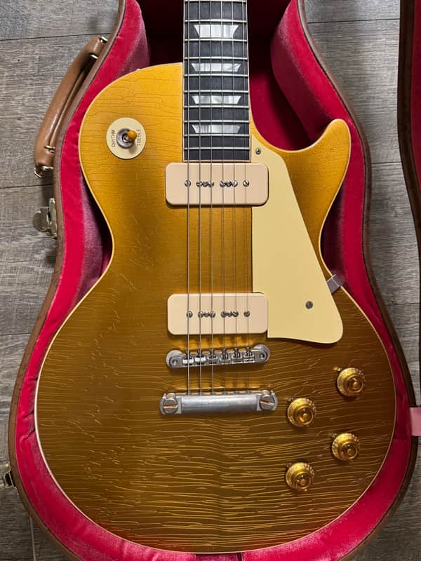 Gibson Custom Shop Wildwood Spec Murphy Lab 1956 Les Paul Goldtop Reissue Light Aged image 1