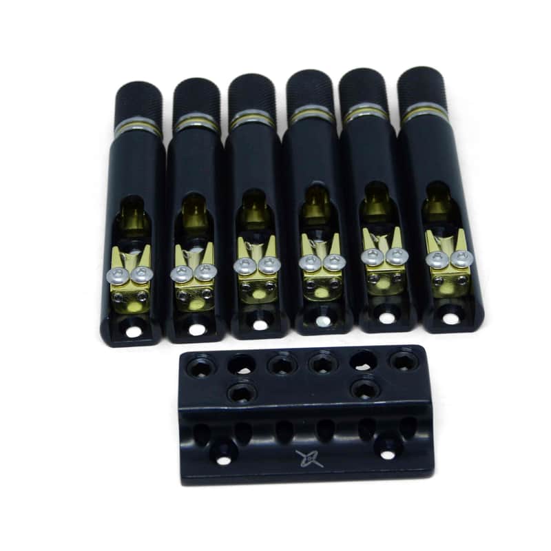 Nova Guitar Parts Single String Headless Bass Bridge-6 / Brass image 1
