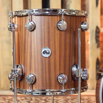 DW Collector's Maple Mahogany Natural Hard Satin Drum Set - 18,12,14 - SO#1431307 image 5