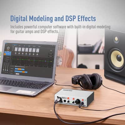 SONICAKE Sonic Cube II - USB Audio Interface with Digital Modeling and DSP Effects, Audio Mixer with XLR, Line Inputs for Recording, Streaming and Podcasting, Dual-Channel Analog Preamp Plug and Play(Shipping From USA/EU/UK warehouse) image 6