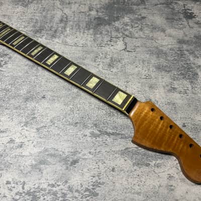 Real Life Relics Nitro 3A Curly Flame Maple Roasted Jazzmaster® Stratocaster® Style Neck Rosewood 21 Fret JMRFMR  #2