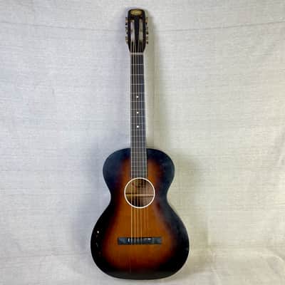 Oahu Hawaiian Guitar 1940s Sunburst Lap Steel Slide Acoustic Square Neck w/ Original Case image 4