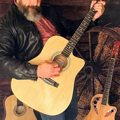 🎸FAST, FREE SHIPPING!🎸 Acoustic Guitar w/Soft Case/Gig Bag, Strap, & Tuner! image 1