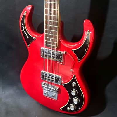 Burns Baldwin Baby Bison Bass - Clean and Original - with Burns Guitar Pickup - Original Case image 22