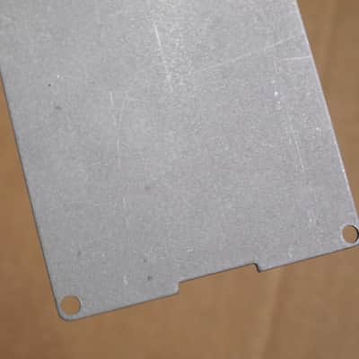 used genuine Boss Blue Label Japan Bottom Plate MISSING Serial Number (from 1990) - center area of back edge has cut out for power jack (was originally from a DD-3 pedal) NO pedal / NO other items / NO screws image 12