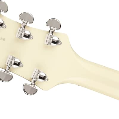 Gretsch G6636T-RF Richard Fortus Sig  Falcon Center Block with String-Thru Bigsby Ebony FB Vintage White with Case image 6
