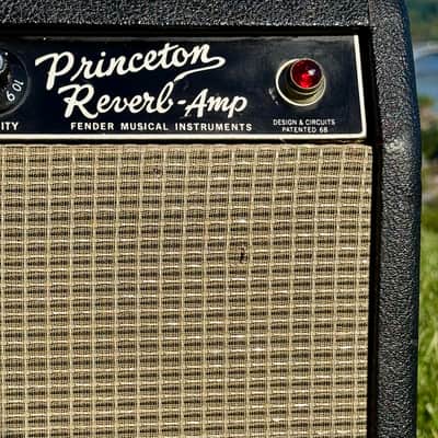 Fender Princeton Reverb 12-Watt 1x10" Guitar Combo 1964 - 1967 - Black Panel image 3