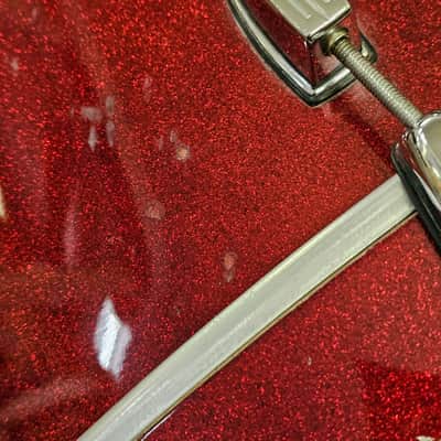 Drum Kit Ludwig Accent CS Custom Elite, Red Burst Complete USED! RKLAC050226 image 10