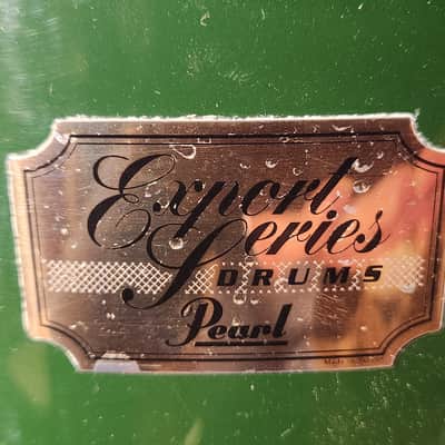 Pearl Export Series Green Drum Kit -22” Kick, 12", 13", 14" Tom 14” Snare image 10