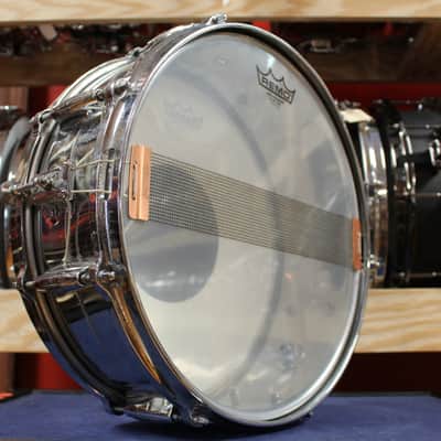 1970s Gretsch 5x14 4160 Chrome Over Brass Snare Drum image 5