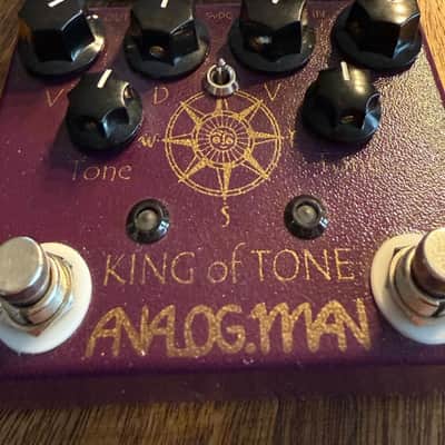 Analogman King of Tone V4 Four Jack Toggle high gain Power out image 2