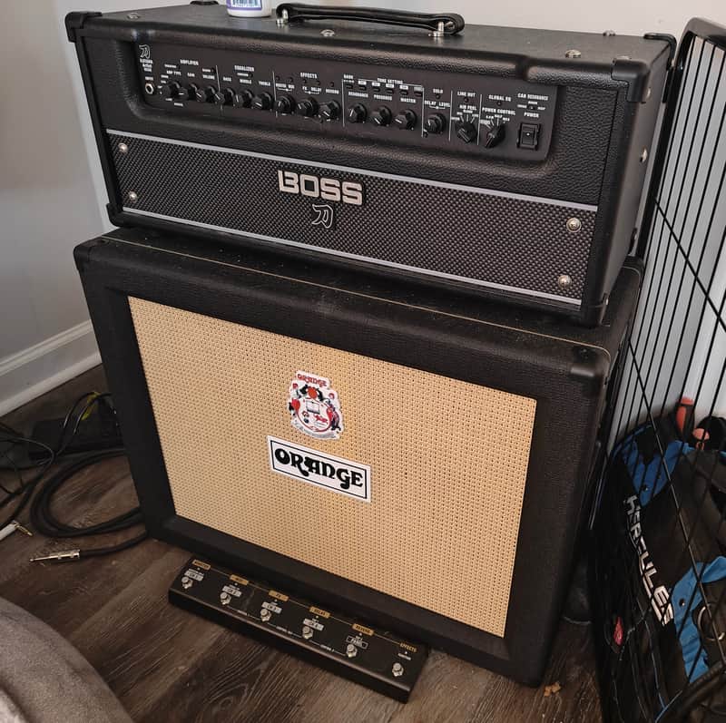 Orange PPC212OB 120-Watt 2x12" Open-Back Cab - Black image 1