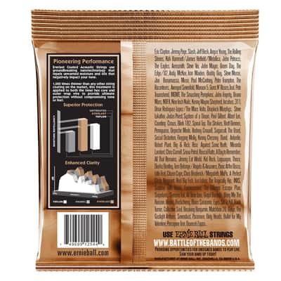 Ernie Ball 2544 Everlast Coated Phosphor Bronze Medium 13-56 image 3