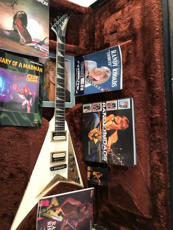 Jackson RR1 Custom Randy Rhoads 1983 San Dimas Custom Shop Offset Flying V White PRE Fender era! image 1