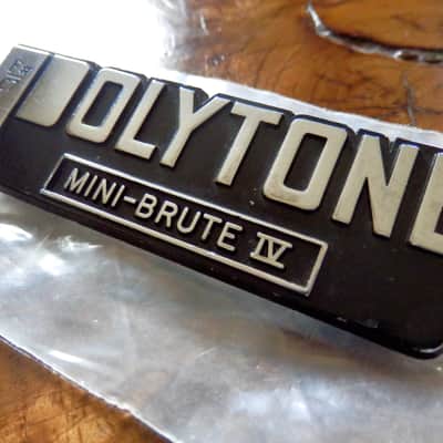Polytone 'Mini-Brute' IV, 1970s - Metal Amplifier Badge image 2
