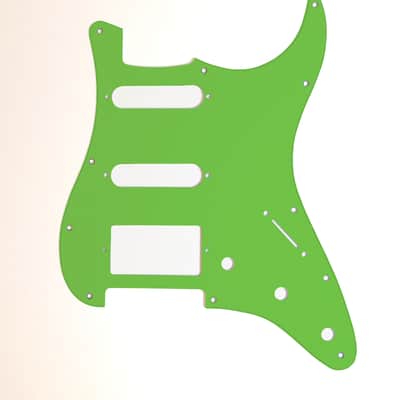 Carmedon Electronics Stratocaster Pickguard 2021 Lime Green HSS image 1