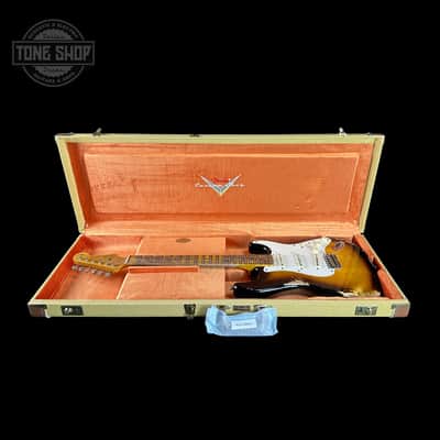 Fender Custom Shop Time Machine '57 Strat Heavy Relic Faded Aged 2 Color Sunburst w/case image 13