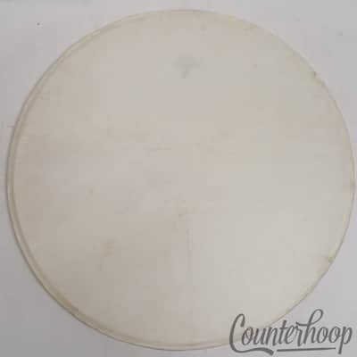 *Leedy 18" Calf Skin Bass Drum/Floor Tom Head Regular Hardwhite Maple Flesh Hoop image 1