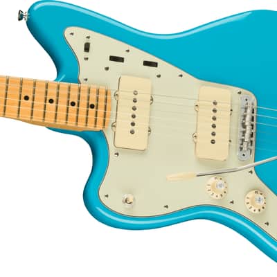 Fender American Professional II Jazzmaster Left-Hand - Maple Fingerboard, Miami Blue image 4