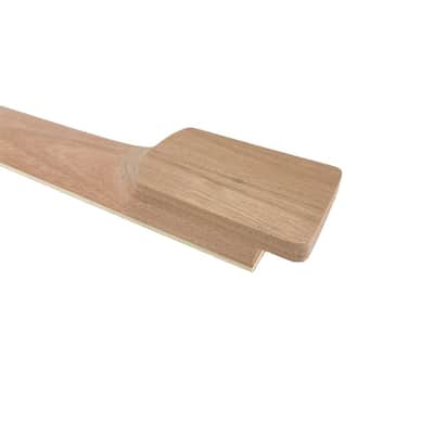 22 fret electric guitar neck 24.75 inch Mahogany wood Rosewood Fretboard white trapezoid inlay Unfinished image 5