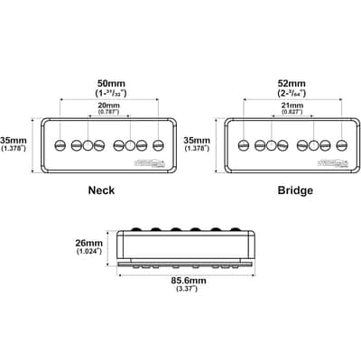 Fuzzy Duck™ Black Series Single Coil Pickups for Stratocasters (Bridge) - White with Logo image 2