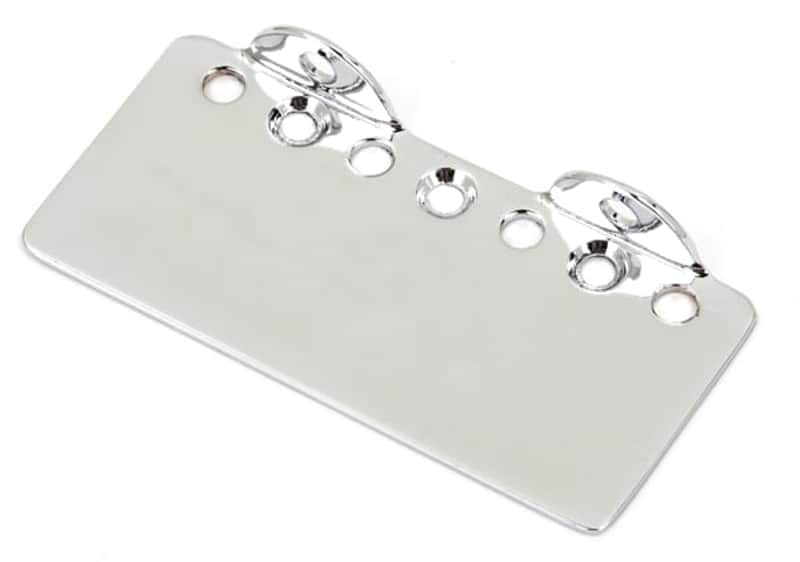 Genuine Fender 2-saddle SCPB/'51 P/70s Telecaster Bass Chrome Bridge Plate image 1