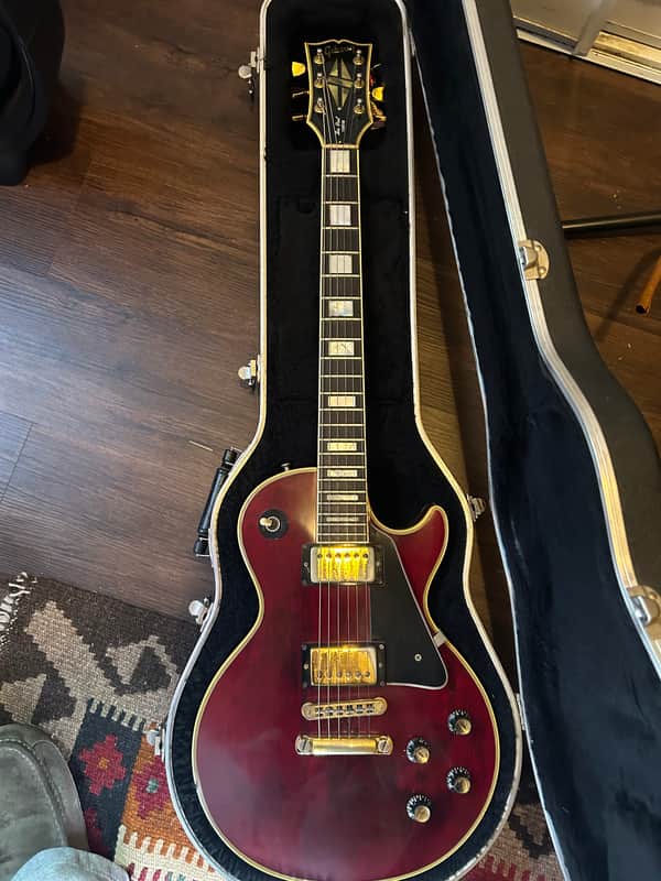Gibson Les Paul Custom 1975 - Maroon image 1