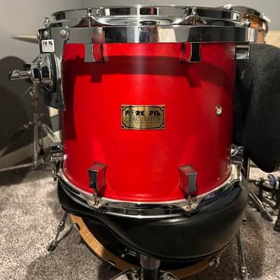 Pork Pie USA Custom 12x14 Mounted Tom 2004 - Satin Red image 2