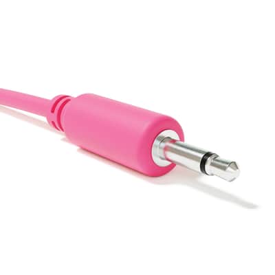 ExcelValley [Pink | 10 cm - 3.94"] 5-Pack - Mono Modular Patch Cables Eurorack Synthesizer image 3