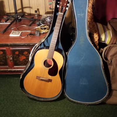 Yamaha FG-75 Red Label Folk Guitar 1968 - 1974 - Natural image 1