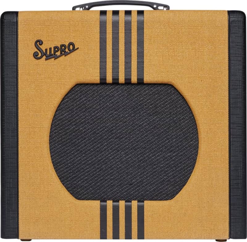 Supro Delta King 12 Tweed with Black Stripes image 1
