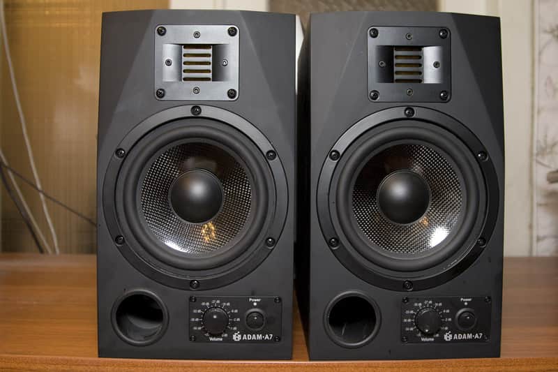 ADAM Audio A7 Active Nearfield Monitors (Pair) Black image 1