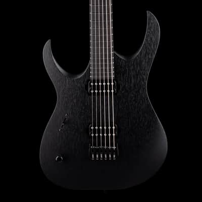 Mayones Duvell Elite 6 B27 Baritone Left Handed Black Limba Monolith Black Matte image 1