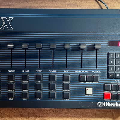 Oberheim DX 6-Voice Drum Machine 1982 - Blue with Wood Sides