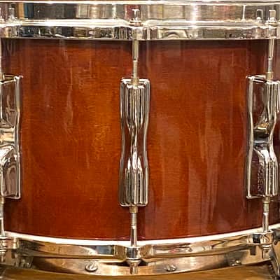Tama Vintage 1980s AW458 Superstar Mastercraft 8x14 Birch Snare Drum - Super Mahogany Finish - Very Good Condition - We Ship Fast! image 3