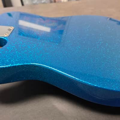 Fender 1958 Telecaster J Mascis BRAND NEW Artist Signature Custom Pickups Mirror Pick Guard Aged Road Worn Relic Neck 50s Vintage Reissue Tele Guitar - Bottle Rocket Blue Flake Metallic image 14