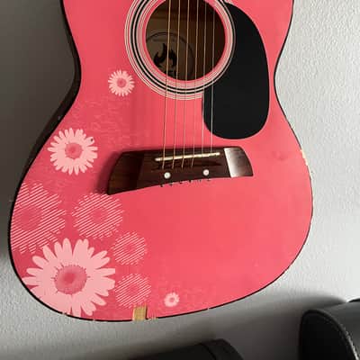 First Act EL3036 3/4 Size Acoustic Guitar 2009 - Pink image 2