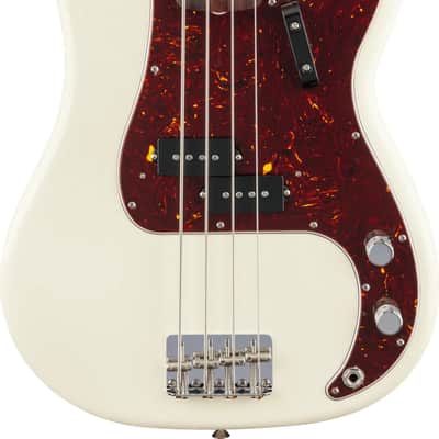 Fender American Vintage II 1960 Precision Bass Guitar Olympic White - Incl Vintage Style Hard Case image 3