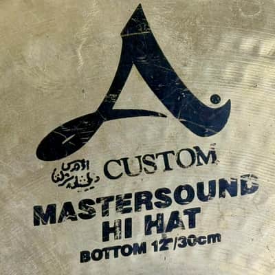 22 YEARS OLD 12” Zildjian A CUSTOM MASTERSOUND Hihats 805g 909g image 4