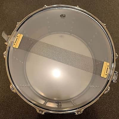 DW DRVB0814SVC Collector's Series 8x14" Black Nickel over Brass Snare Drum w/ Chrome Hardware image 9
