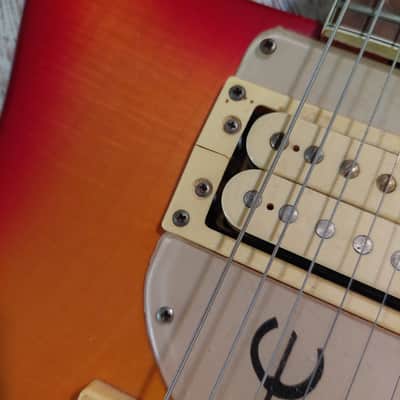 Vintage 1975 Epiphone ET-290 MIJ Matsumoku Crestwood Cherry Sunburst image 4