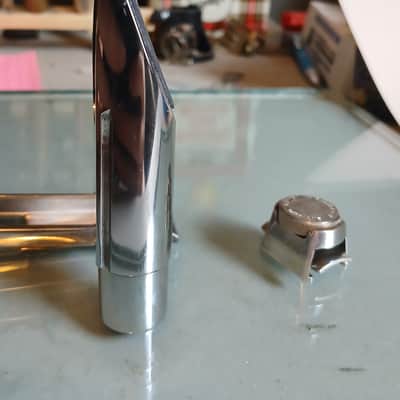 Lawton 8B Metal Alto Mouthpiece - Stainless Steel image 3