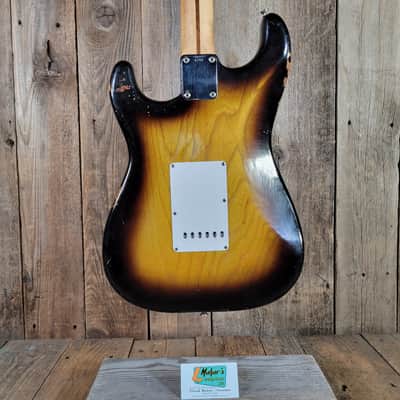 Fender 1955 Stratocaster Sunburst One-Piece Ash Body Excellent image 3
