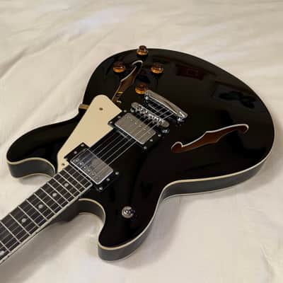 Harley Benton HB-35 (ES-335) Semi-Hollow Body Electric Guitar - Free Pro Setup image 6