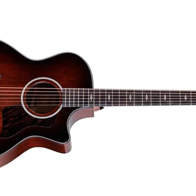 Taylor 324ce Next Generation Acoustic-Electric Guitar Tropical Mahogany Top Shaded Edgeburst image 1